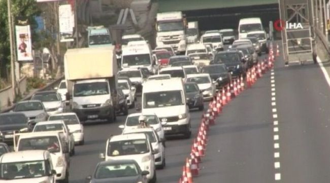 Haliç Köprüsü'nde  yenileme çalışması devam ediyor