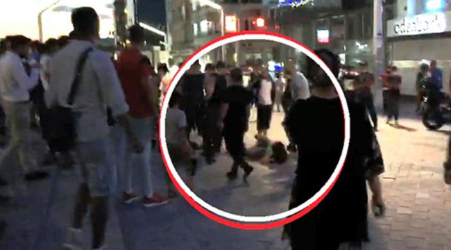 İstanbul'un göbeğinde kadınların laf atma kavgası