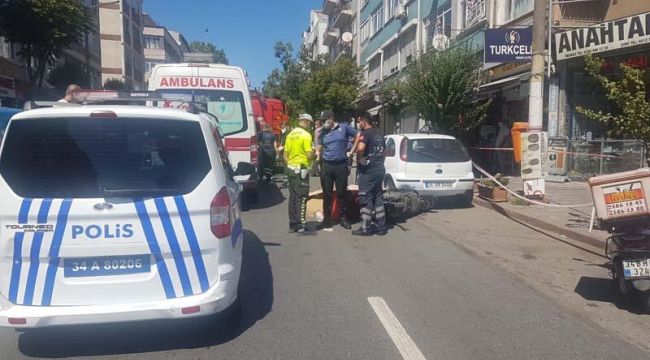 İtfaiye aracının altında kalan motosikletli kurye öldü