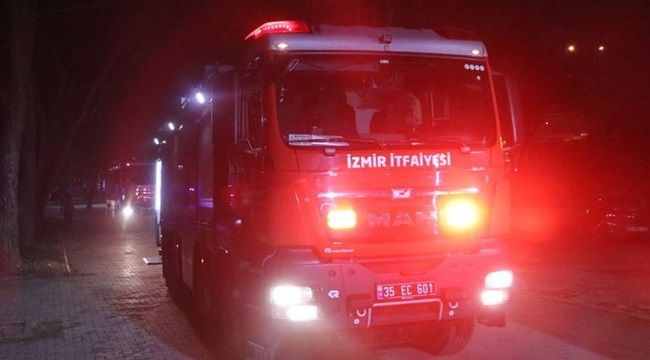 İzmir'de bir evde yangın paniği