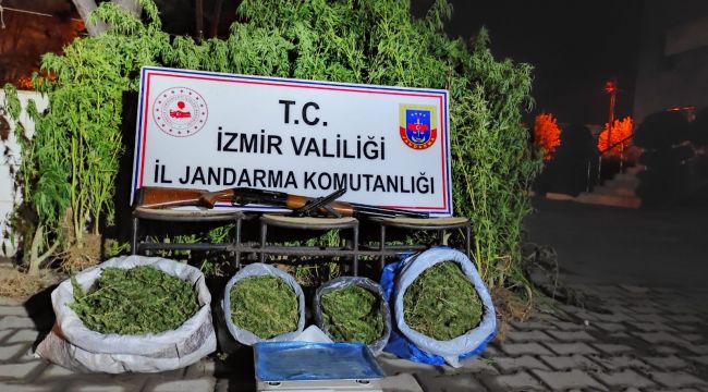İZMİR'DE JANDARMADAN UYUŞTURUCU OPERASYONU