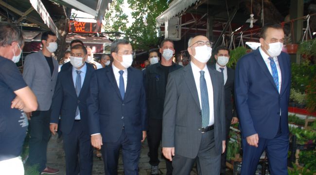 İZMİR'DEKİ DENETİMLERE VALİ KÖŞGER KATILDI