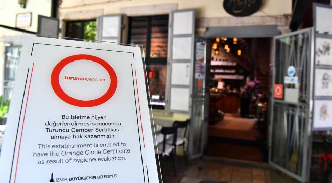 İZMIR HARITASI TURUNCUYA BÜRÜNÜYOR