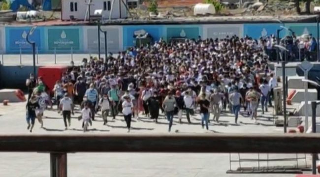 Kabataş İskelesi'nde inanılmaz görüntü!