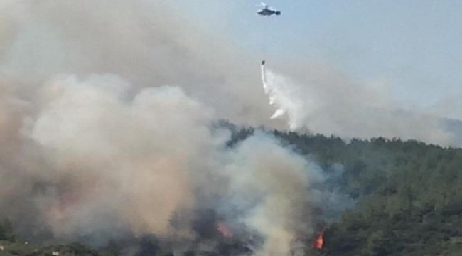 MENDERES'TE YANGININ ÇIKTIĞI AN GÖRÜNTÜLENDİ