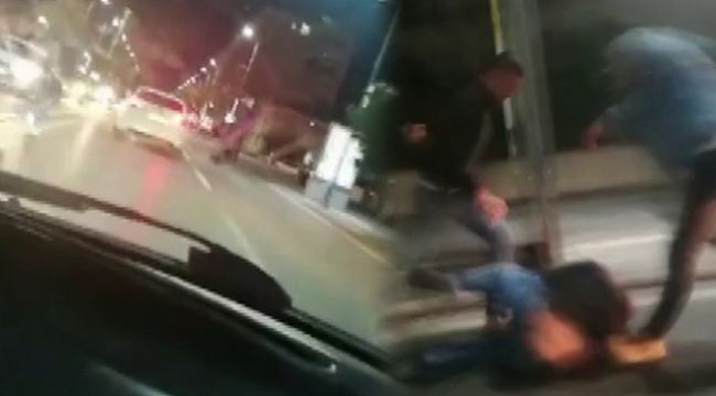 Önce araba çarptı, sonra dayak yedi