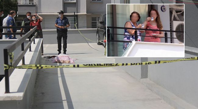 Rezidanstan düştü, komşuları balkonda kahve içti