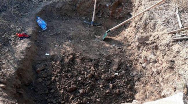 SELÇUK'TA İZİNSİZ KAZIYA GÖZALTI