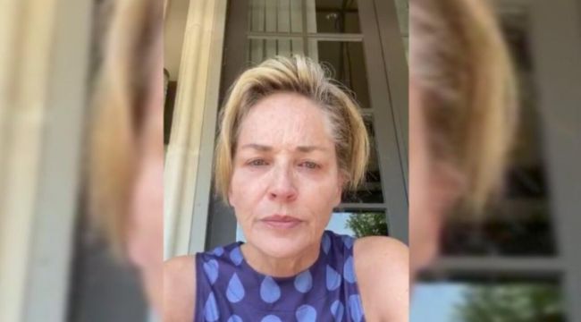 Sharon Stone'dan salgın paylaşımı