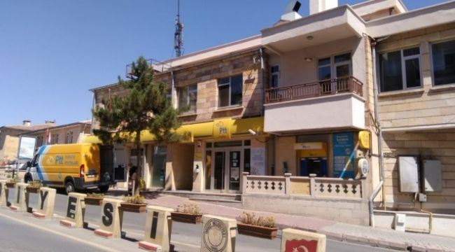 Ürgüp'te PTT şubesi karantinaya alındı