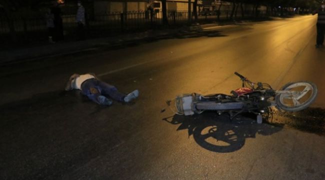 Adana'da motosiklet kazası
