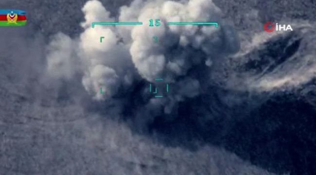 Azerbaycan ordusu, Ermeni ordusunun tanklarını vurdu