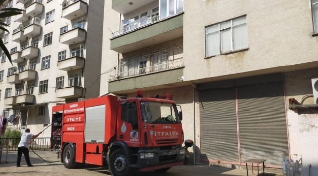 Çarşamba'da korkutan yangın