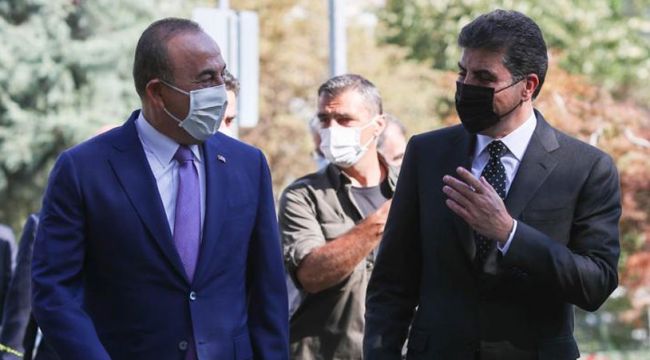 Çavuşoğlu, Barzani ile bir araya geldia