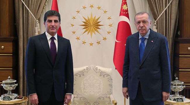 Cumhurbaşkanı Erdoğan, Barzani'yi kabul etti