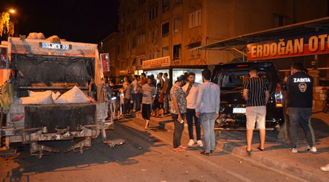 Freni boşalan kamyon 8 otomobile çarptı