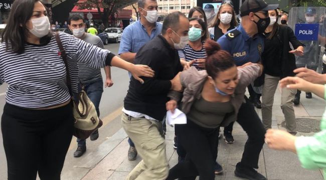 Halkevleri üyelerine polis müdahalesi