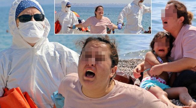 Hastayım diye bağırıp etrafa tükürmeye başladı