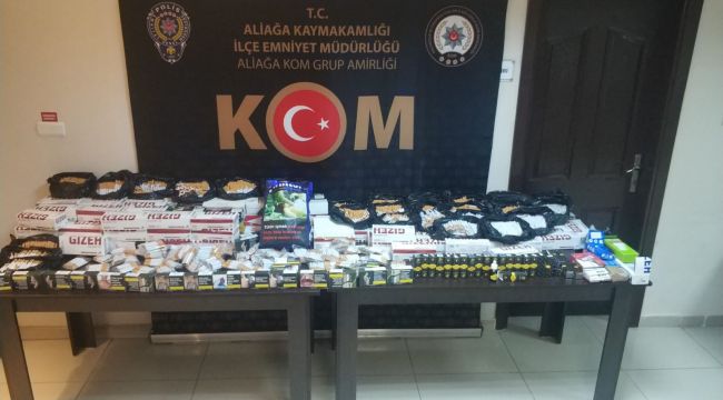 İZMİR'DE KAÇAKÇILARA OPERASYON