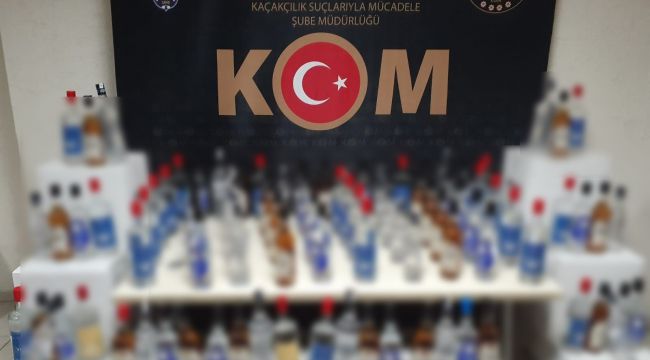 İZMİR’DE SAHTE İÇKİ OPERASYONU