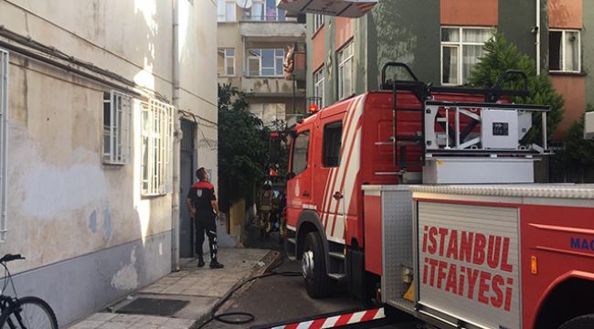 Korkutan yangın! Çığlık seslerine uyandılar