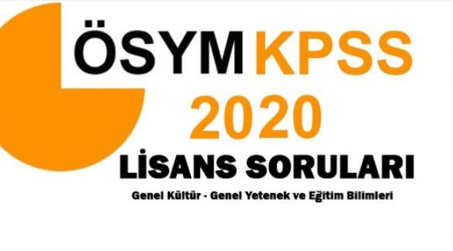 KPSS lisans soruları ve cevapları açıklandı!