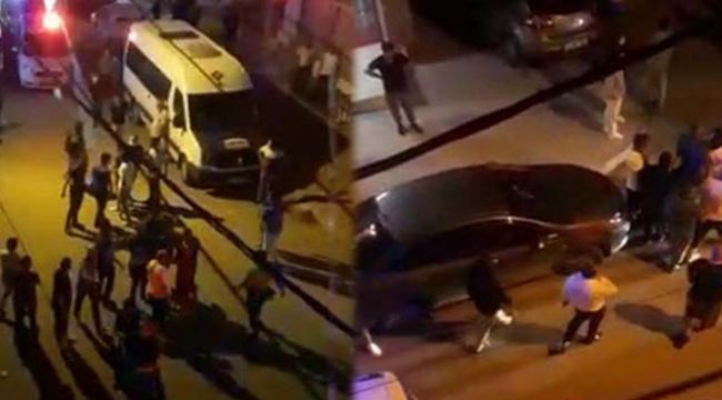 Mahalllede kavga çıktı, sokak savaş alanına döndü