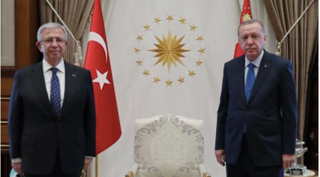 Mansur Yavaş ile Erdoğan'ın görüşmesinden ilk görüntü
