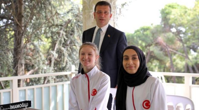 Milli sporculardan Ekrem İmamoğlu’na ziyaret