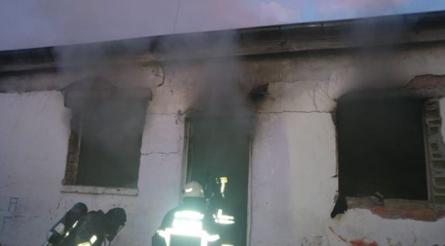 Müstakil evde gaz sıkışması sonucu patlama