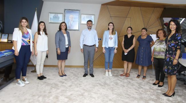 O KOMİSYONDAN BAŞKAN SANDAL'A ZİYARET