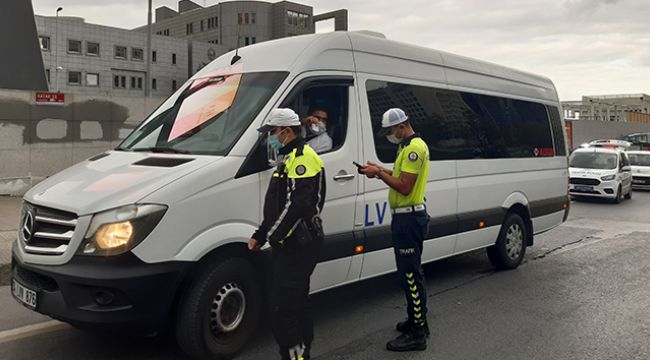 Okul  servislerinde koronavirüs denetimleri başladı