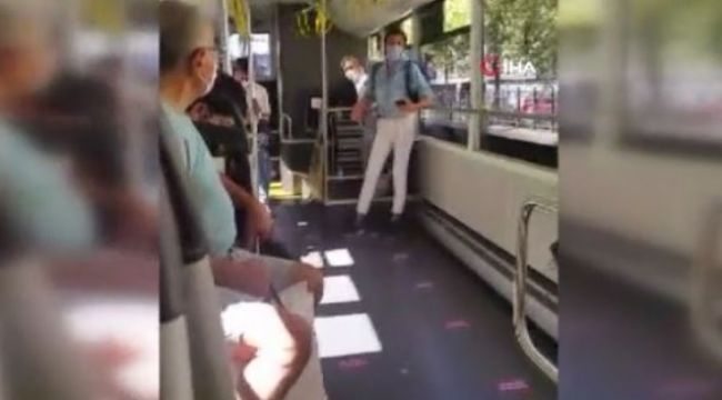 Otobüs şoförü ile öğrencinin 'Boş İstanbulkart' tartışması