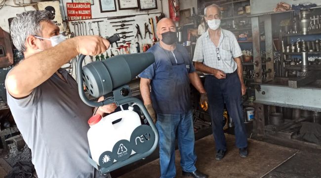 Sanayi siteleri dezenfekte ediliyor