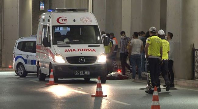 Taksim'de motosiklet kazasında 1 kişi hayatını kaybetti