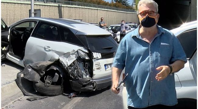Ünlü gurme Mehmet Yaşin trafik kazası geçirdi