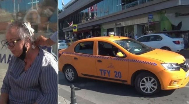 Yaralı yaşlı kadını taksisine almadı!