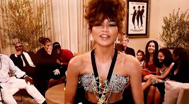 Zendaya, Emmy'e damga vurdu