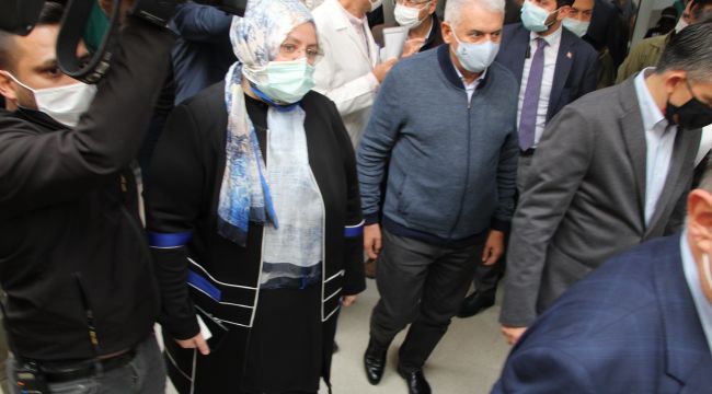 BAKANLARDAN DEPREMZEDELERE GEÇMİŞ OLSUN ZİYARETİ