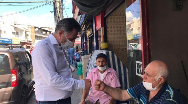 BAŞKAN SANDAL'DAN ESNAFA ZİYARET