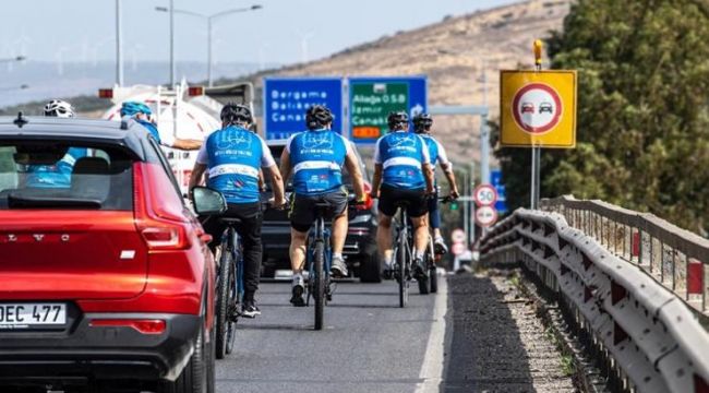 BERGAMA İÇİN PEDAL ÇEVİRDİLER