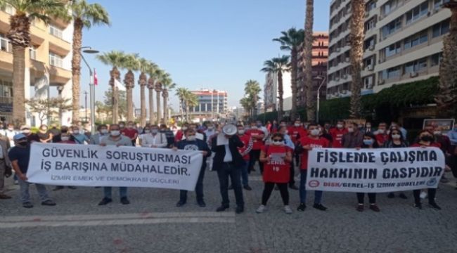 DİSK, İZMİR'DE ALANA İNDİ