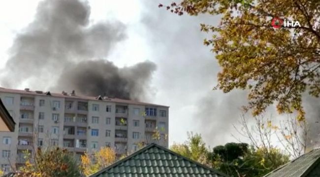 Ermenistan ordusu Berde kent merkezini vurdu