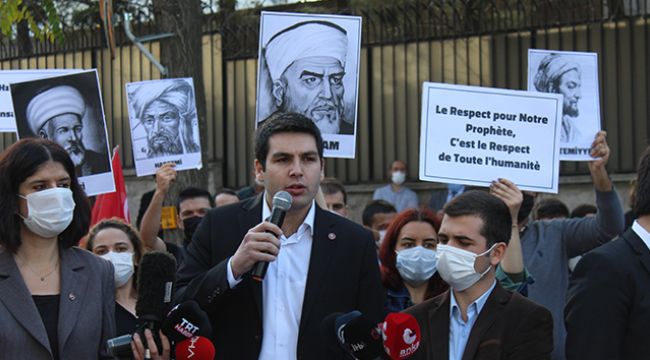 Fransa Büyükelçiliği önünde eylem