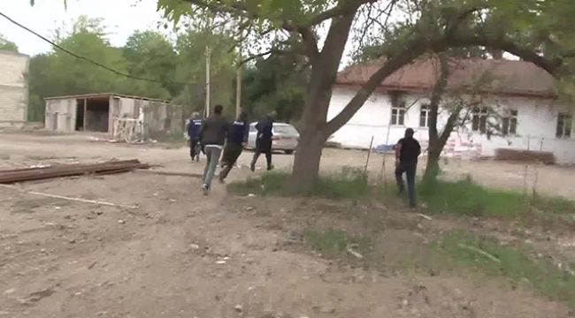 Gazeteciler havan topu tehlikesi yaşadı