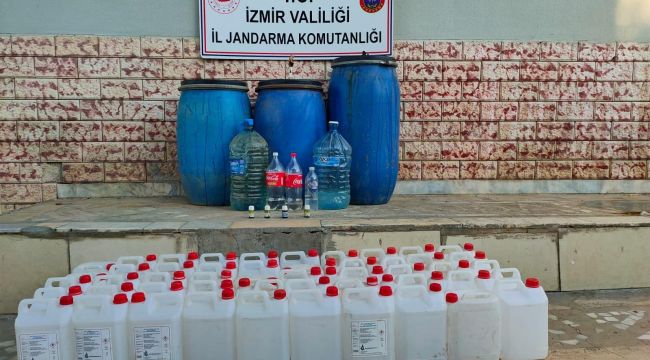 IKI ILÇEDE JANDARMADAN KAÇAK IÇKI OPERASYONU