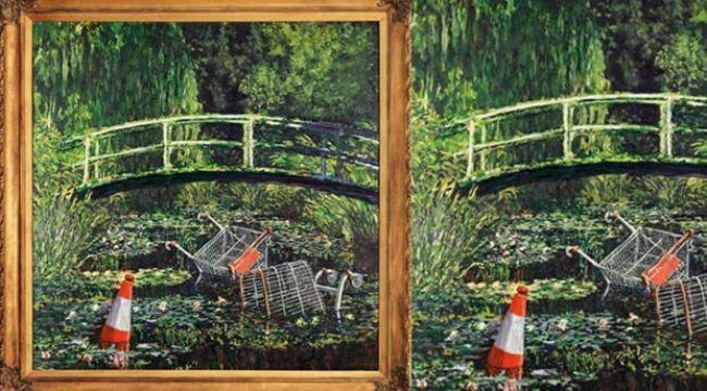 İngiliz sanatçı Banksy'nin eseri 9,8 milyon dolara alıcı buldu