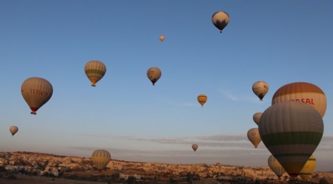 Kapadokya'da balon turları iptal edildi