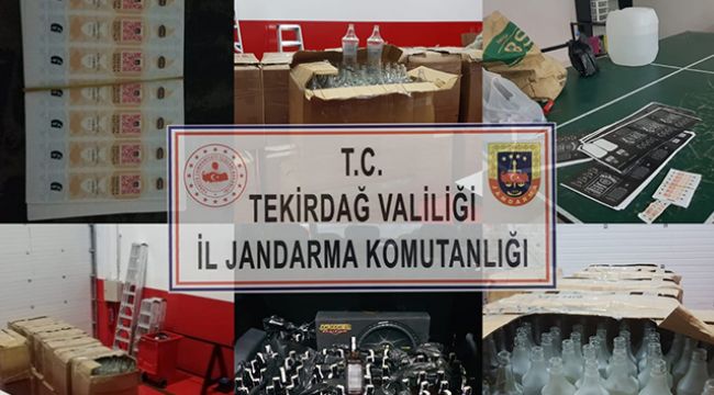 Kiralık depoya kaçak içki operasyonu