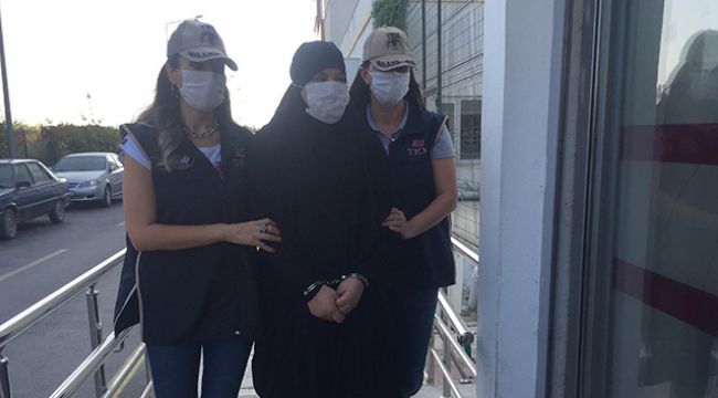 Kırmızı bültenle aranan DEAŞ'lı kadın yakalandı